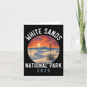Cartão White Sands National Park Caminhando Homens do Sou