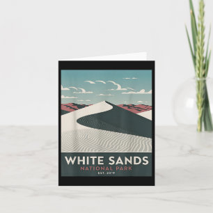 Cartão White Sands National Park Vintage Camping M