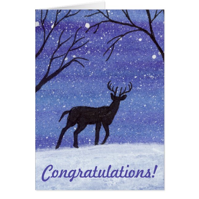 Cartão White Tail Buck (Frente)