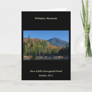 Cartão Whiteface Mountain over Little Cherrypatch Pond