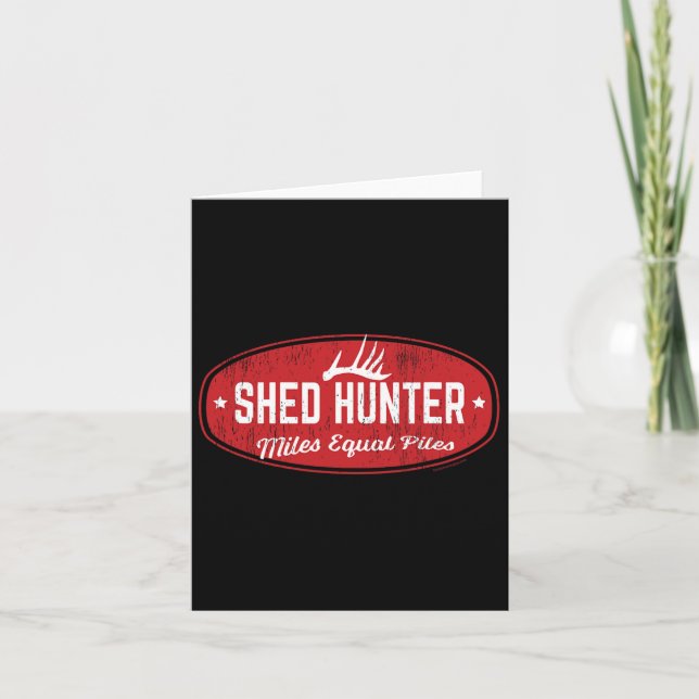 Cartão Whitetail Antler Shed Hunter (Frente)