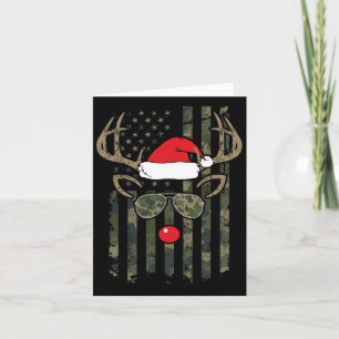 Cartão Whitetail Buck Arco Hunter Camo Funny Deer Hunting