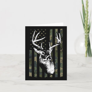 Cartão Whitetail Buck Deer Hunting Eua Camouflage América