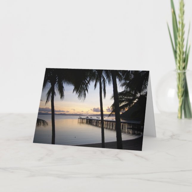 Cartão Whitsunday Islands Sunset Folheto (Frente)