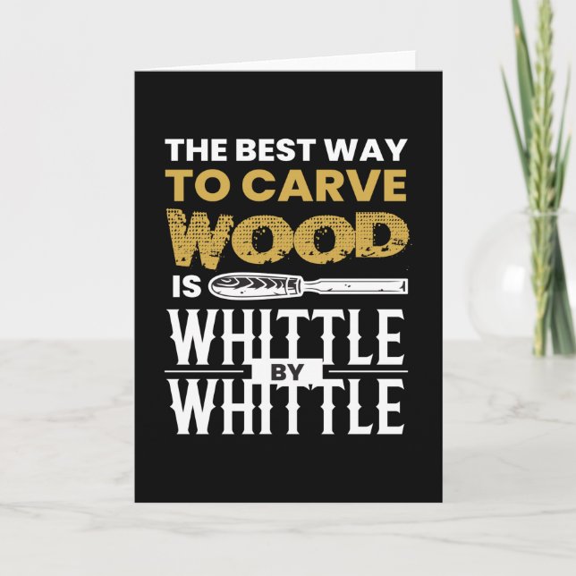 Cartão Whittle By Whittle Wood Carving (Frente)