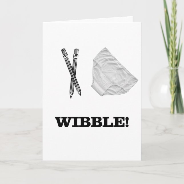 Cartão Wibble (Frente)