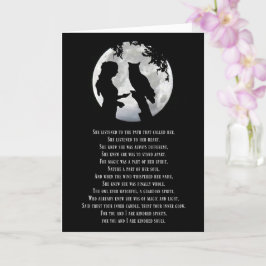 Cartão Wicca inspirou o aniversário com Poem Girl Owl Moo