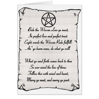 Cartão Wicca Reade
