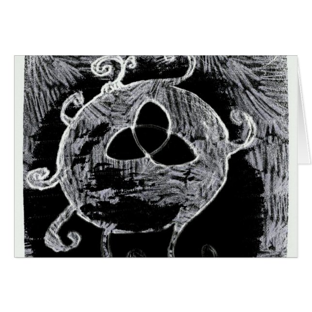 Cartão wiccan yaei cults yaie witchcraft (Frente Horizontal)