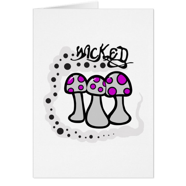 Cartão Wicked Mushroom (Frente)