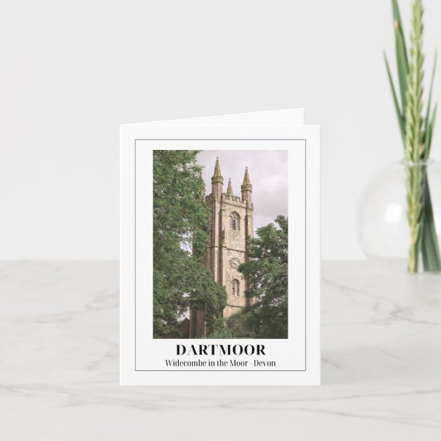 Cartão Widecombe em Moor, Dartmoor, Devon (Frente)