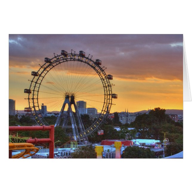 Cartão Wiener Riesenrad (Frente Horizontal)