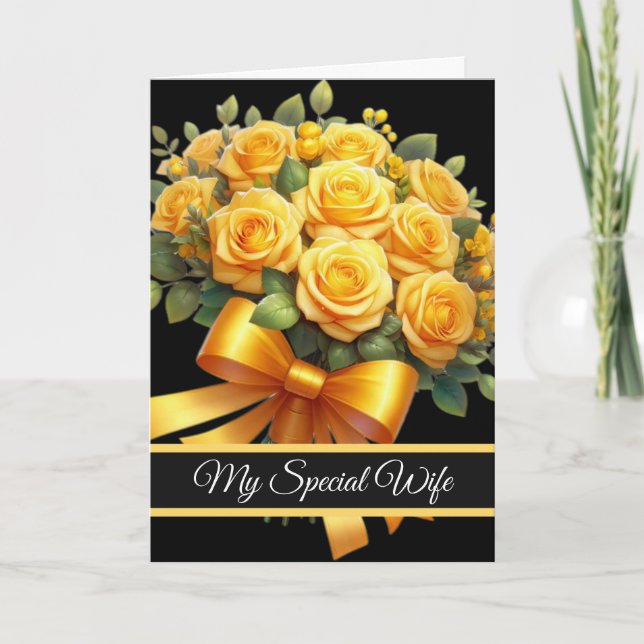 Cartão Wife Birthday Card (Frente)