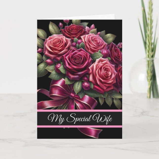 Cartão Wife Birthday Card (Frente)