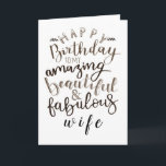 CARTÃO ***WIFE*** CELEBRADO DE VAMOS "VOCÊ" NO ANIVERSÁRI<br><div class="desc">É ****O ANIVERSÁRIO DELA*** DIGA-LHE COM ESTE BONITO CARTÃO QUE VOCÊ QUER **CELEBRAR OS OBRIGADOS DELA*** PARA PARAR POR UM DOS MEUS 8 LOJAS!!</div>