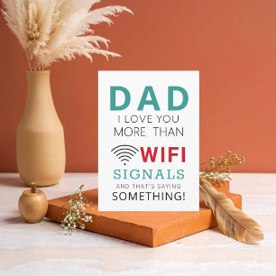 Cartão WIFI do Dia dos Pais Para o Papai