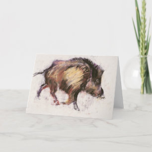 Cartão Wild Boar Trotting 1999
