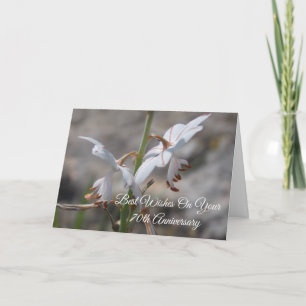 Cartão Wild Lily Personalizada Aniversário de Casamento d