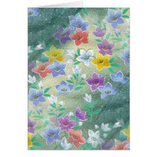 Cartão Wildflowers tropicais