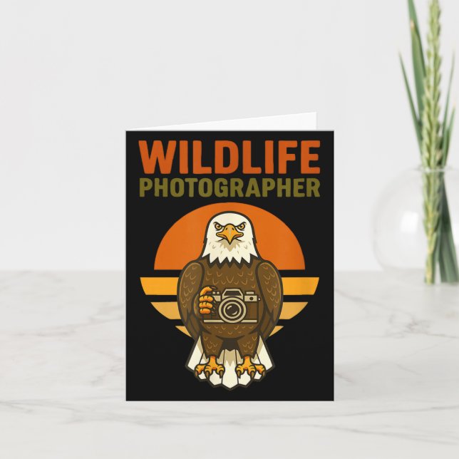 Cartão Wildlife Photographer Bald Eagle Bird Photography  (Frente)
