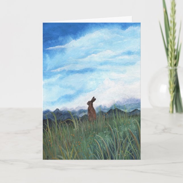 Cartão Wildlife Wonders Thinking of you por Bihrle (Frente)