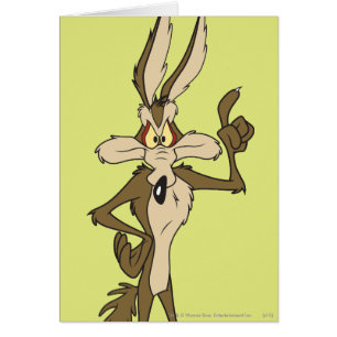 Cartão Wile E. Coyote de altura em pé