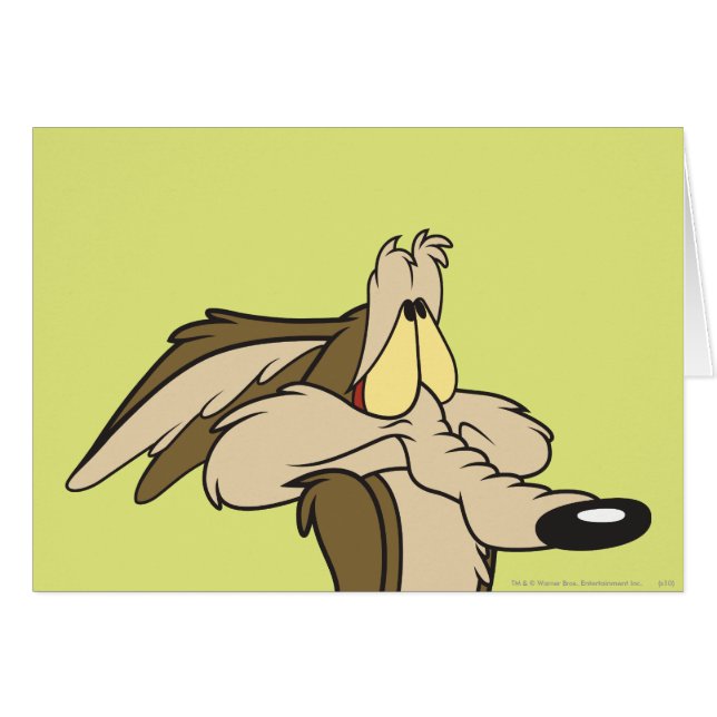 Cartão WILE E. COYOTE™ Destino Iminente (Frente Horizontal)