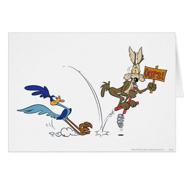 Cartão Wile E Coyote e ROAD RUNNER™ Produtos Acme 7 (Frente Horizontal)