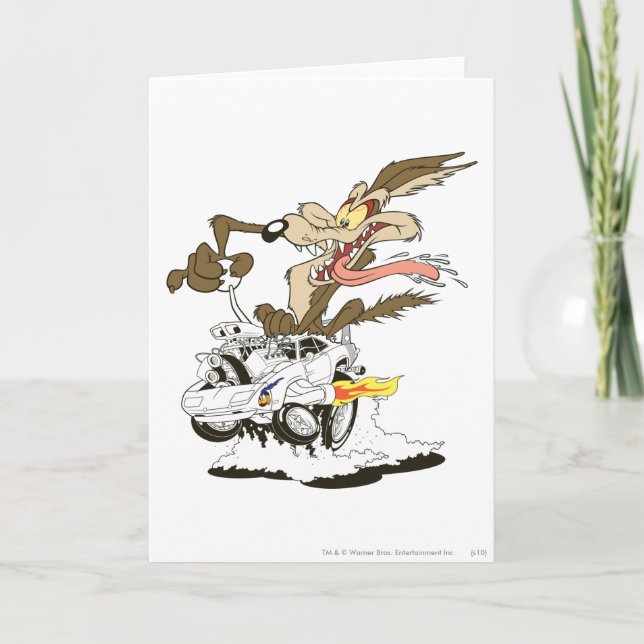 Cartão WILE E. COYOTE™ Motorista Louco (Frente)