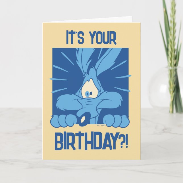 Cartão WILE E. COYOTE™ Shocked Expression (Frente)