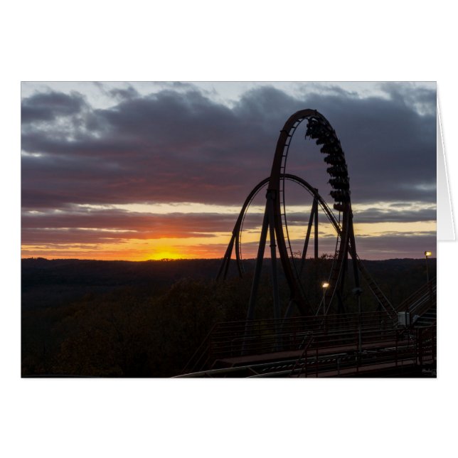 Cartão Wilfire Sunset (Frente horizontal)