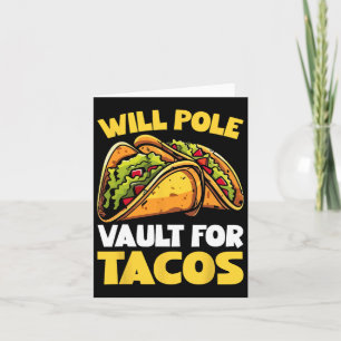 Cartão Will Poli Vault Para Tacos Engraçado Comida