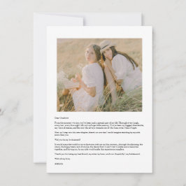Cartão Will You Be My Bridesmaid Arch Photo Calendar Card