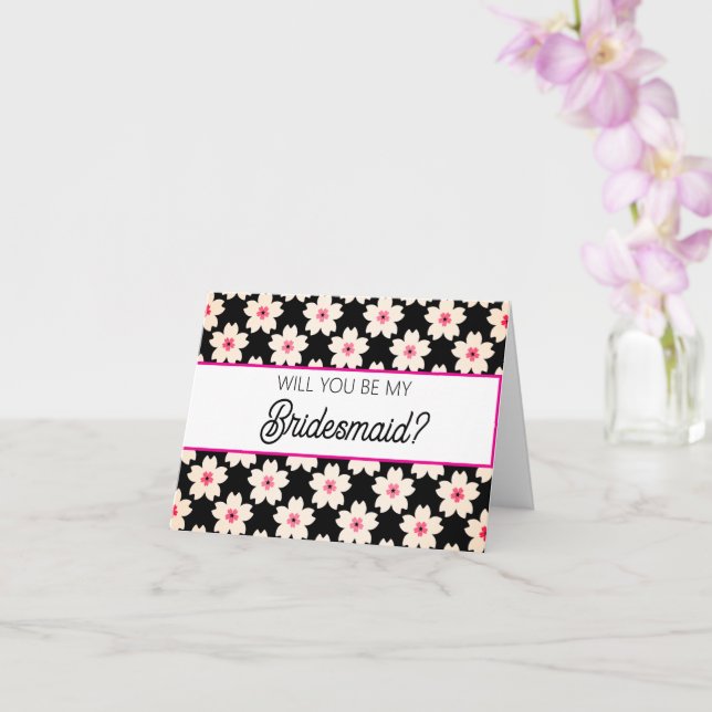 Cartão Will you be my Bridesmaid proposal card (Orquídea)