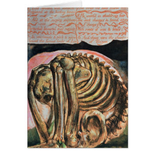 Cartão William Blake a criação de Urizen no material
