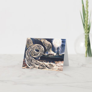 Cartão William Blake Lovers' Whirlwind ilustra inferno