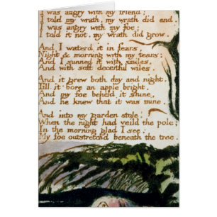 Cartão William Blake uma árvore do veneno