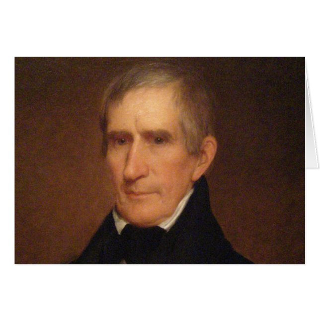 Cartão William Henry Harrison (Frente Horizontal)
