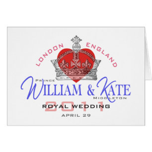 Cartão William & Kate Royal Wedding