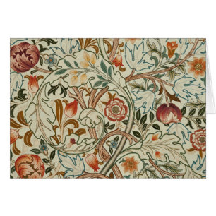 Cartão William Morris Acanthus Embroidery Floral Padrão