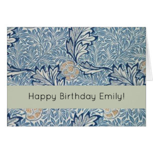 Cartão William Morris Apple Fllower Design