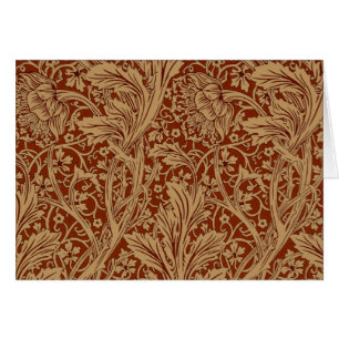 Cartão William Morris Arcadia Jardim Floral Flor Classi