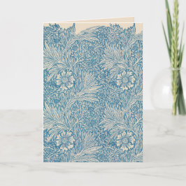 Cartão William Morris - Art Nouveau Blue Marigold
