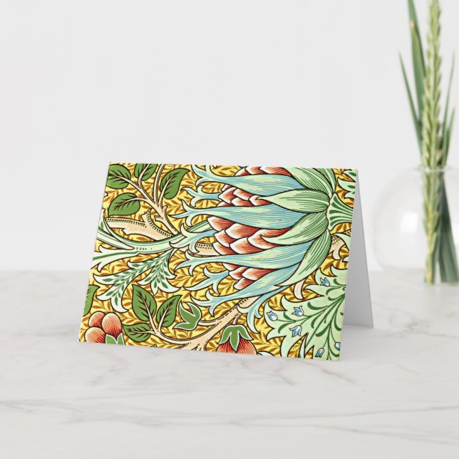 Cartão William Morris - Artichoke (Frente)