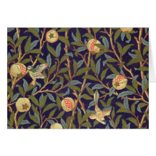 Cartão William Morris Bird E Pomegranato