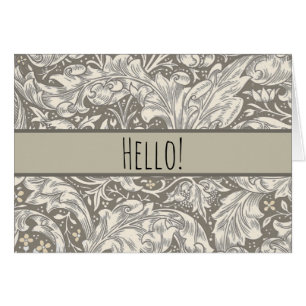 Cartão William Morris Botão Solteiro Flor Bot