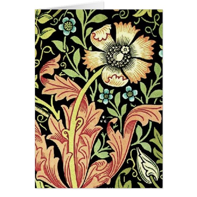 Cartão William Morris Compton Wallpaper Classic (Frente)