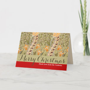 Cartão William Morris Daffodil Garden Flower Classic Bota