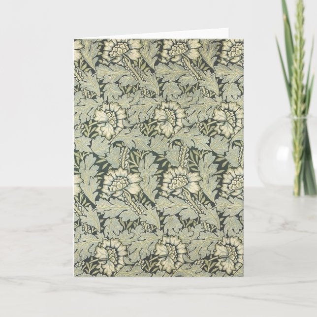 Cartão William Morris Floral Art Magnet 18 (Frente)