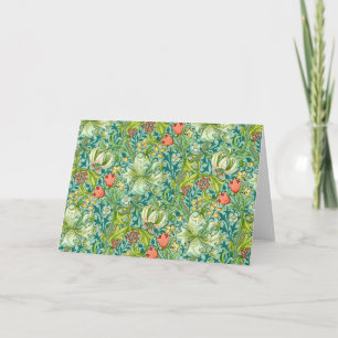 Cartão William Morris Golden Lily Vintage Floral Design